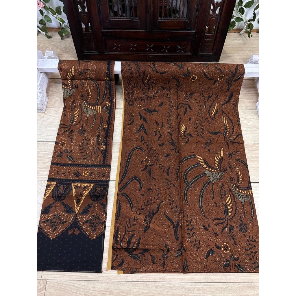 Kain batik solo alusan jarik set slendang sogan