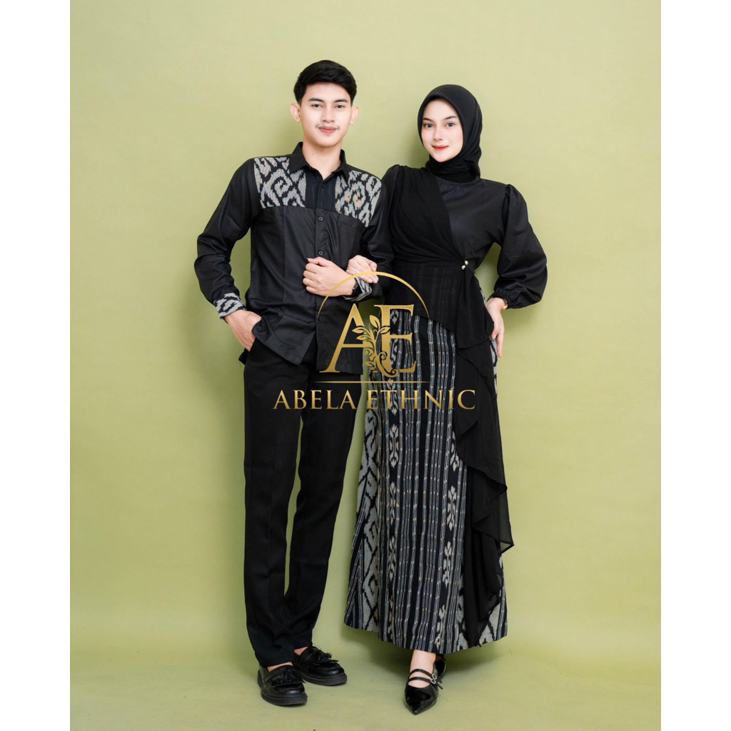 KARINA COUPLE TENUN - BAJU TENUN COUPLE - COUPLE TENUN KONDANGAN - COUPLE BATIK TENUN