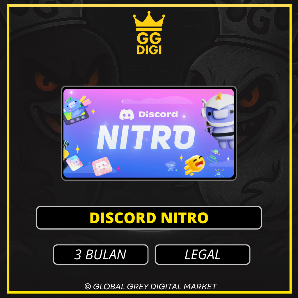 FIRST NITRO 3 BULAN | FREE 2 SERVER BOOST
