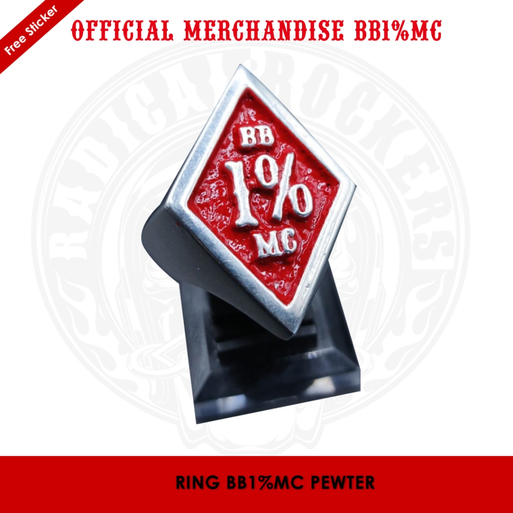 Ring BB1%MC Pewter Kwalitas terbaik