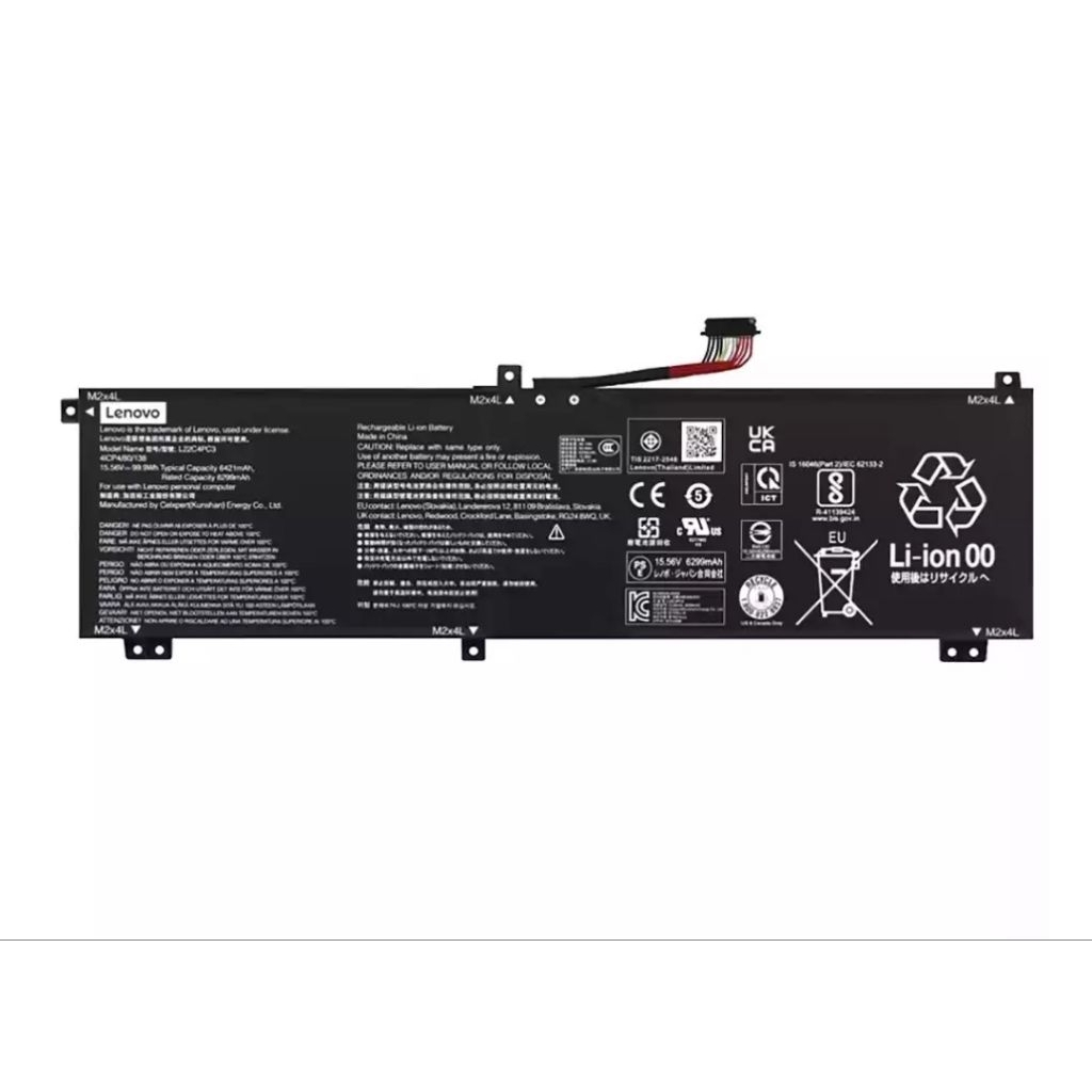 Baterai Laptop Legion Slim 7 16IRH8 Y9000X 2023 L22M4PC3 L22B4PC3 L22C4PC3 L22D4PC3 L22L4PC3 New