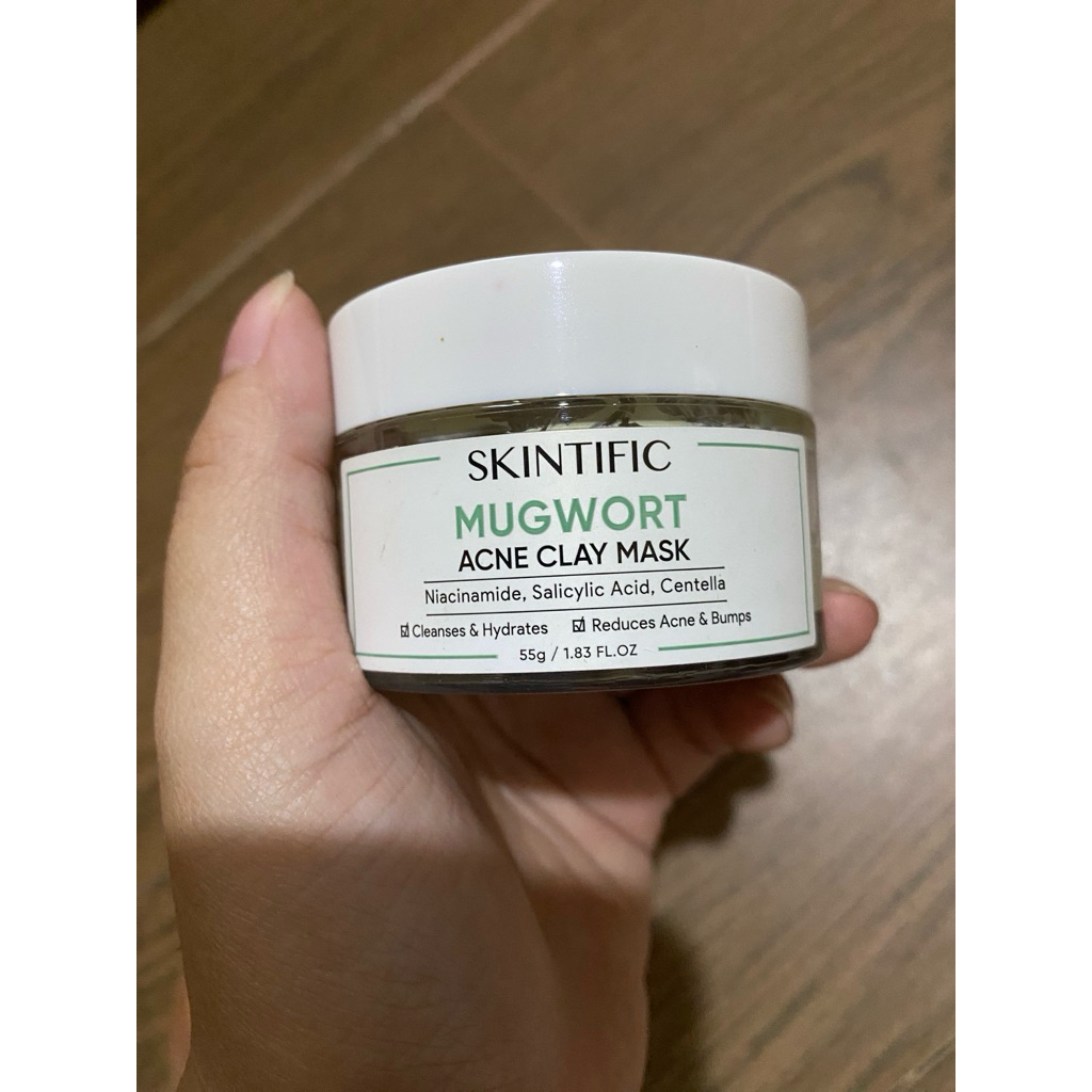 ( PRELOVED ) SKINTIFIC MUGWORT ACNE CLAY MASK