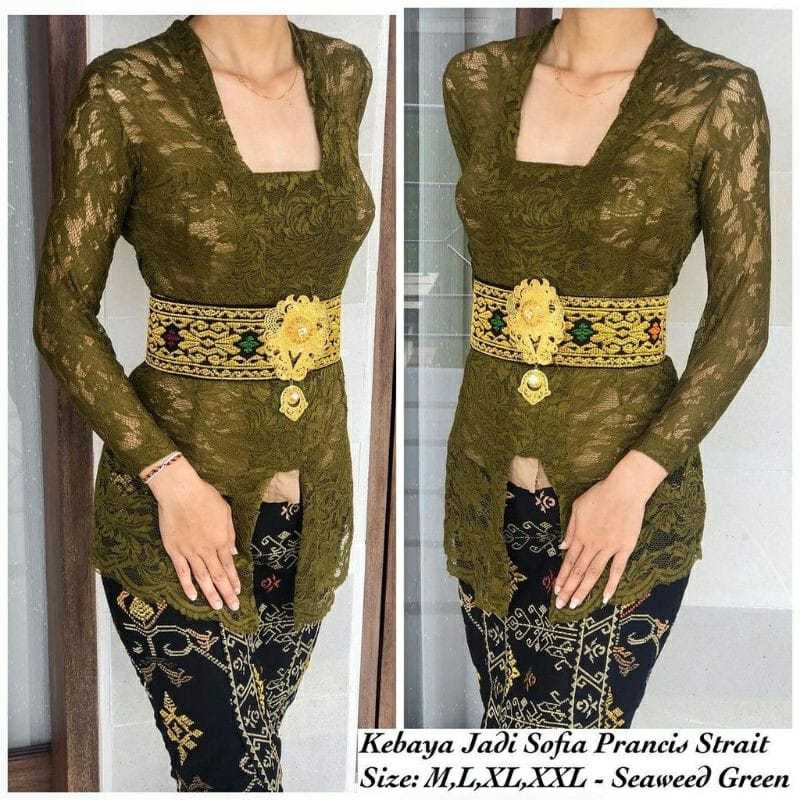 KEBAYA BALI BROKAT KEBAYA KUTUBARU MODERN LENGAN PANJANG
