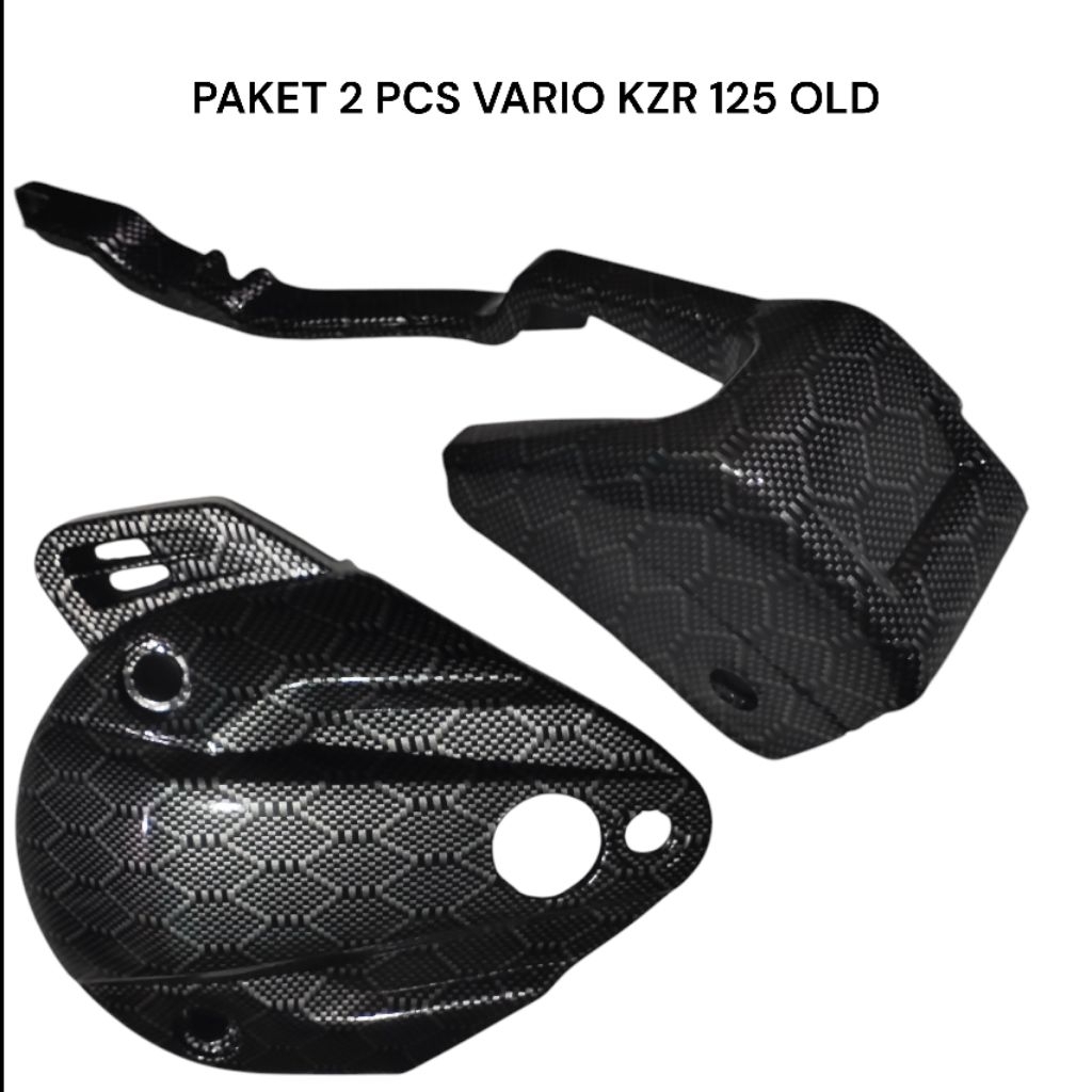 Paket carbon vario kzr 125 150 cover cvt keongan vario carbon cover sensor vario carbon