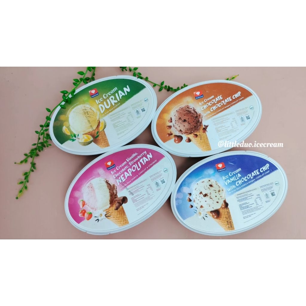 Ice Cream Diamond 700 ml / Es Krim Diamond All Varian