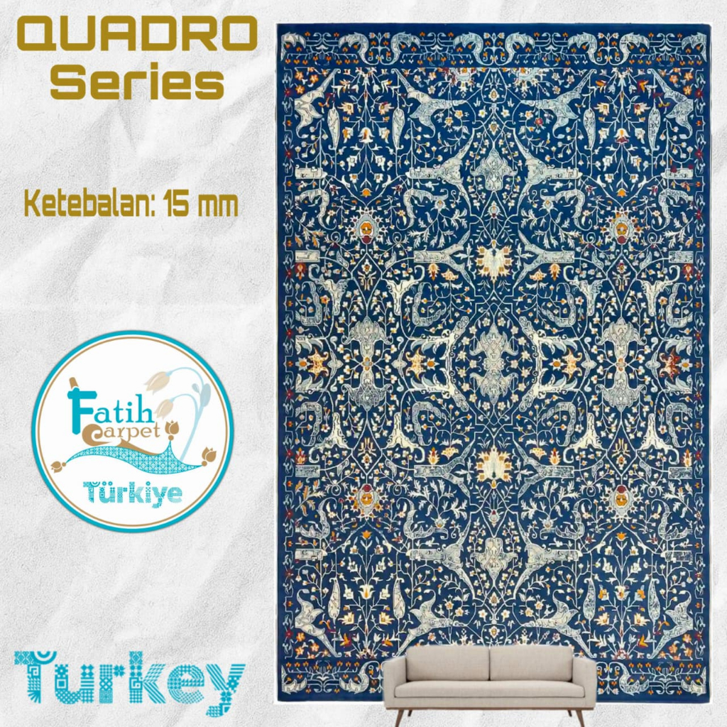 Karpet Minimalis Quadro Import Turki - Q33