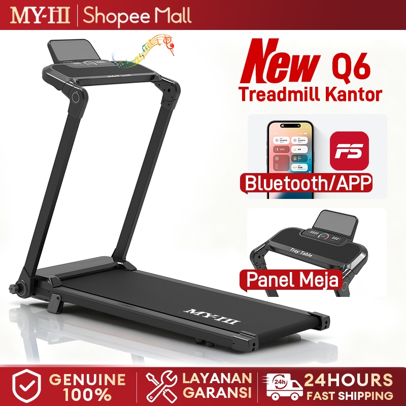 MY-HI Treadmill Portable  Q6  Dasbor digital  Treadmill electric low watt Treadmill elektrik incline
