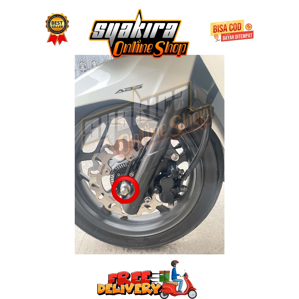 AS RODA VELG RODA DEPAN MODEL H-2 PCX 160 STYLO ADV VARIO 160 150 LOKAL CBU NEW OLD ABS CBS TAHUN 20