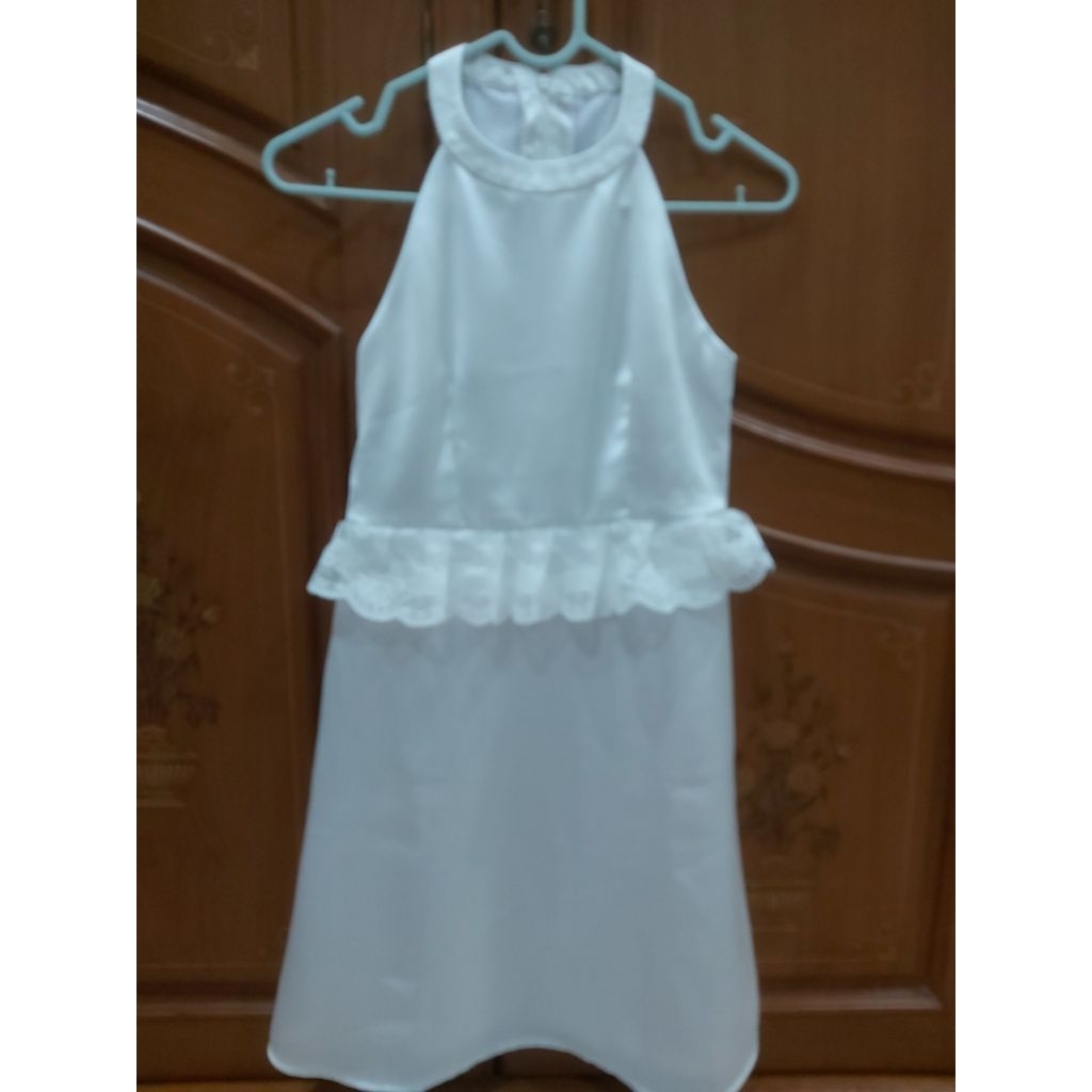 Preloved Dress Anak Putih, Dress Wanita, Dress Putih