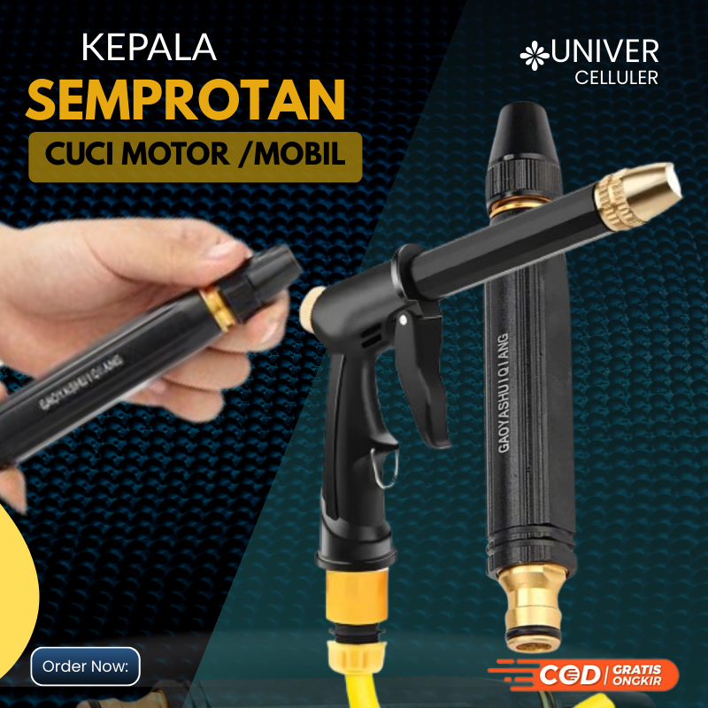 Kepala Semprotan Air Tanpa Listrik Alat Cuci Mobil Motor Kendaraan Semprotan Nozzle Spray Gun