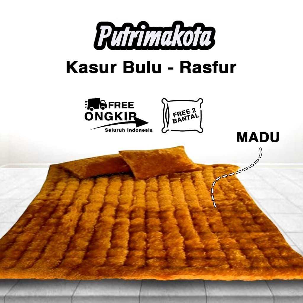 KASUR GENDER BULU RASFUR UKURAN 120X180X10CM FREE 2 BANTAL/KASUR MINU/KASUR GENDER SYAHRINI/KASUR GE