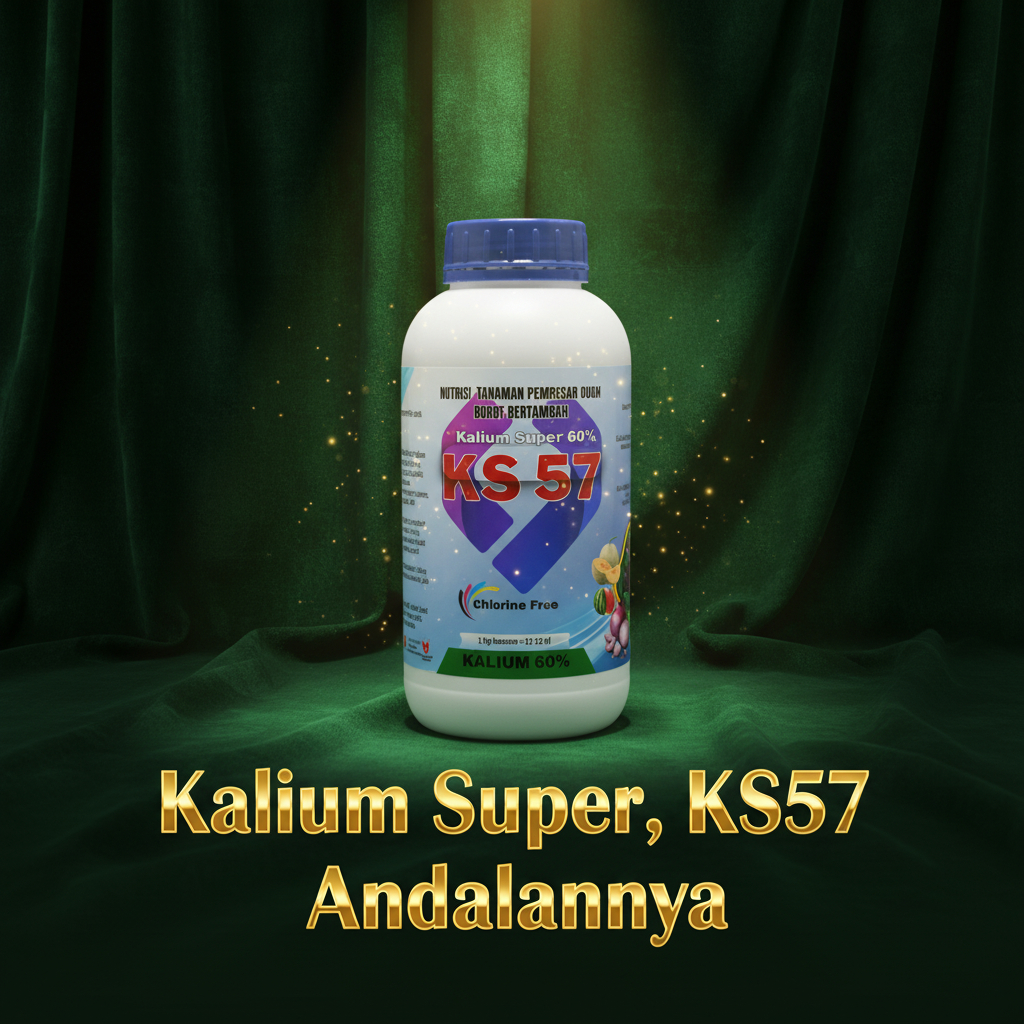 KALIUM murni 100% SUPER KS57,  KALIUM CAIR LANGSUNG SAJI, NON CHLORIDE,  BRIX NAIK, KALIUM PLUS, BER