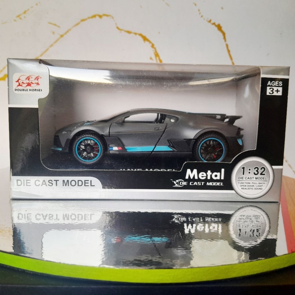 diecast miniatur mobilan bugatti divo 1:32