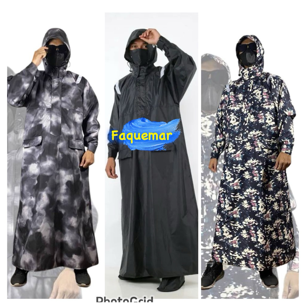 Jas Hujan Pria gamis Sheba, Jas hujan pria model JUBA terusan