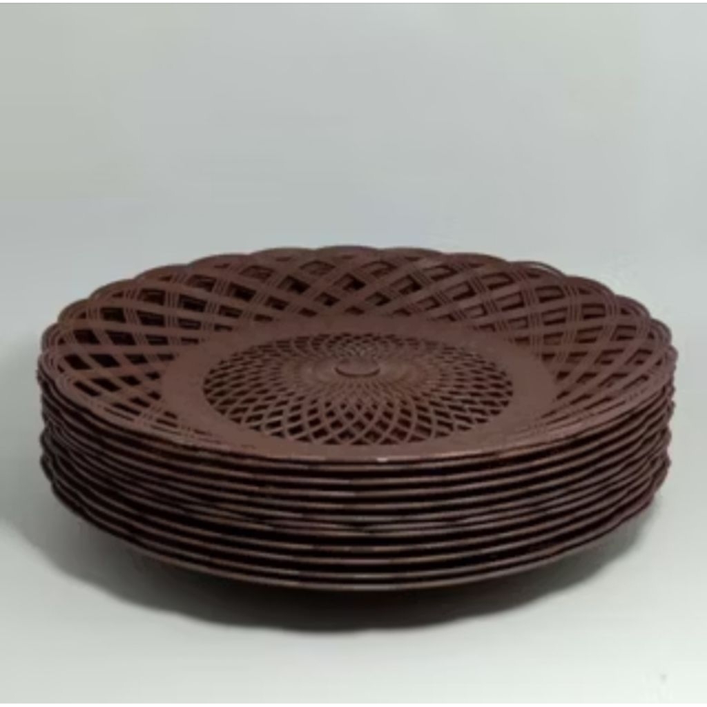 piring rotan 1 lusin