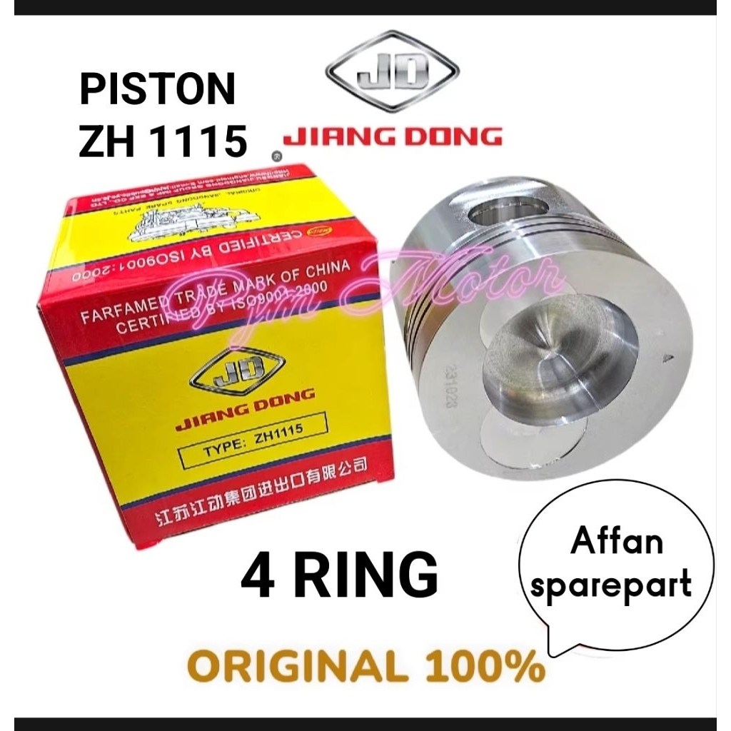 PISTON ONLY ZH 1115 MESIN DIESEL JIANGDONG ZH 1115 ( 24 PK ) ORIGINAL JIANGDONG