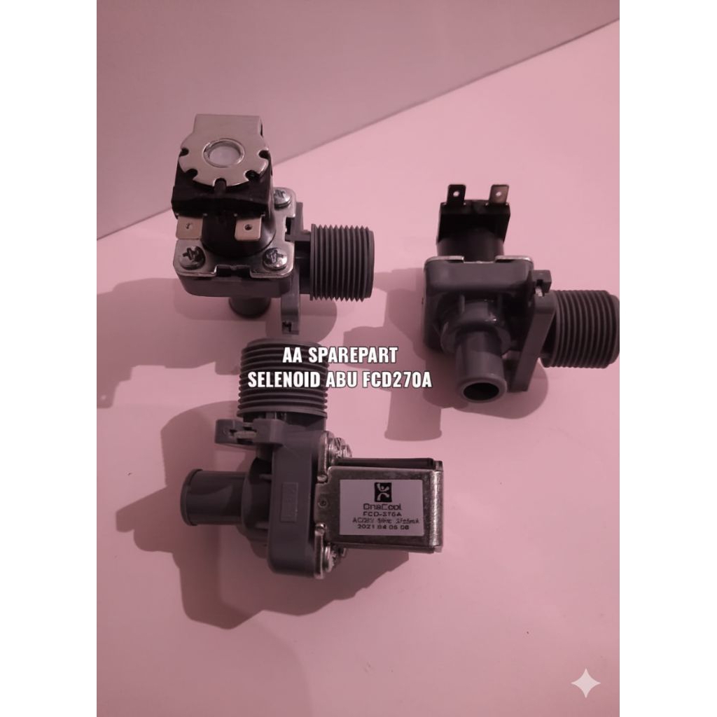 Selenoid mesin cuci LG  abu bengkok FCD270A / selenoid water inlet LG / selenoid inlet mesin cuci LG