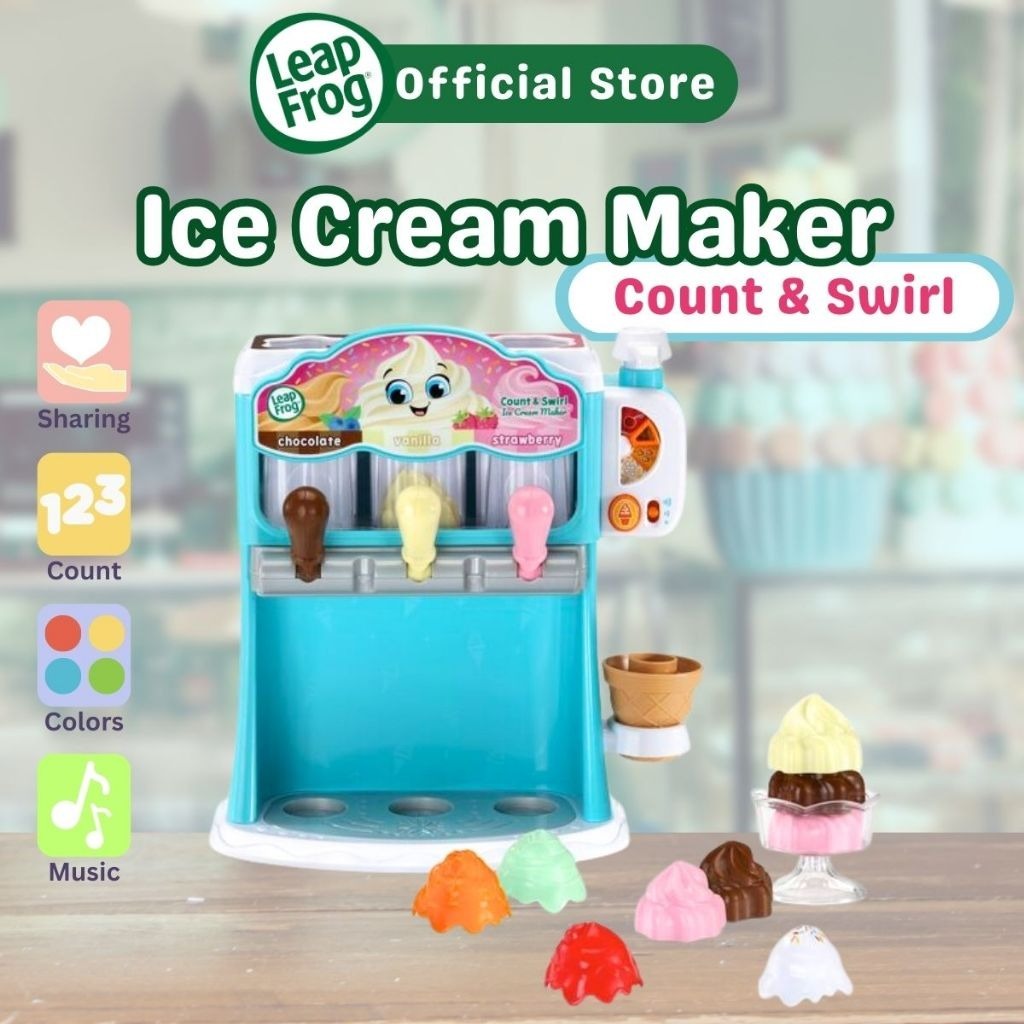 Promo Leapfrog Count & Swirl Ice Cream Maker Pretend Play