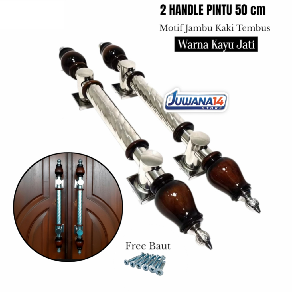 handle pintu rumah 50 cm gagang pintu kayu jati tarikan pintu kupu tarung pegangan pintu minimalis