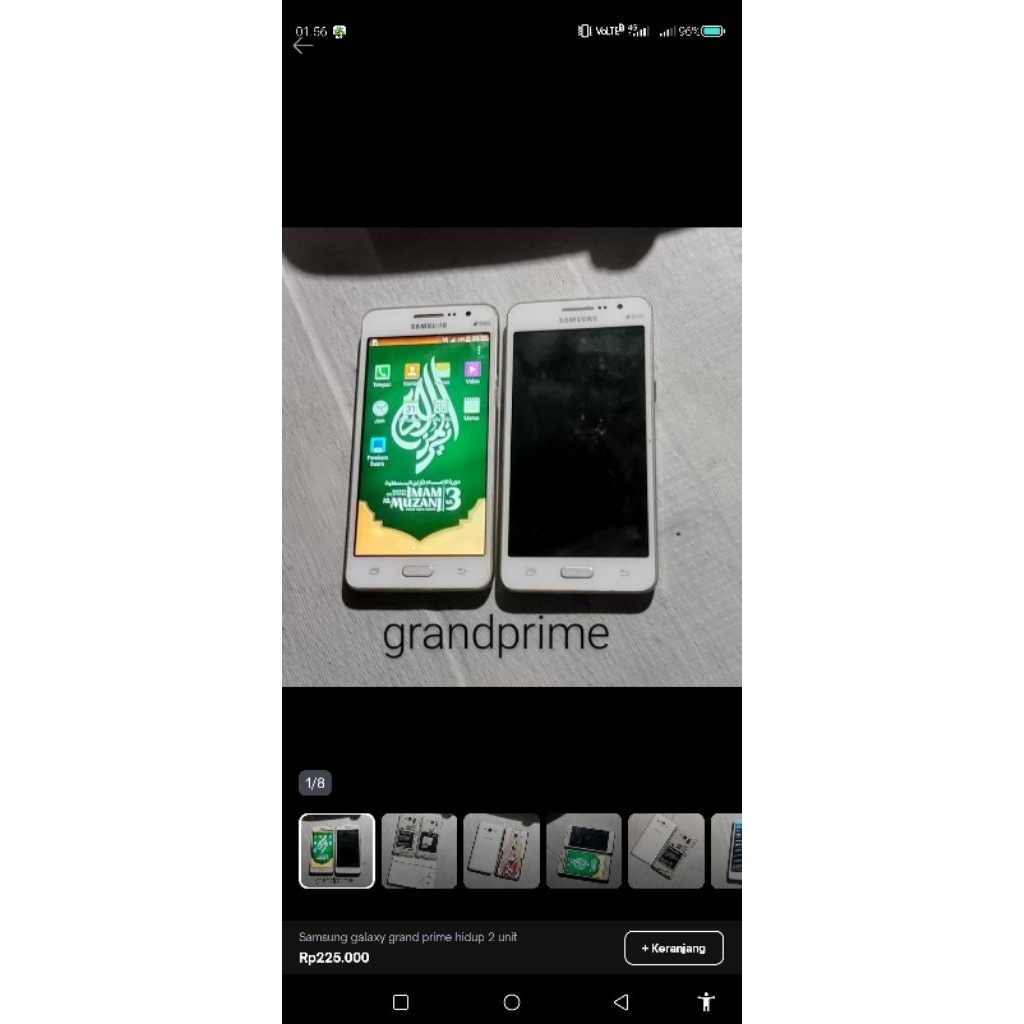 Grand Prime merk Samsung 2 Unit second mesin hidup