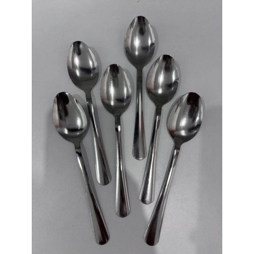12Pcs Sendok Makan Tebal / Sendok Hotel Free Custom Nama / Logo