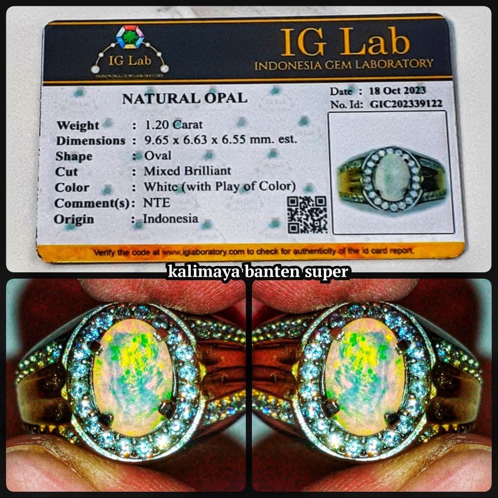 batu permata asli kalimaya opal banten indonesia superan