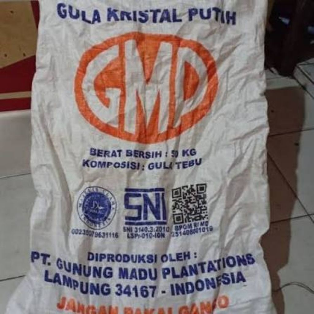 Karung Bekas Ukuran 50 Kg/Karung Bekas Pakan Ayam,Pakan Bebek,Pakan Ikan/Karung Bekas Gula