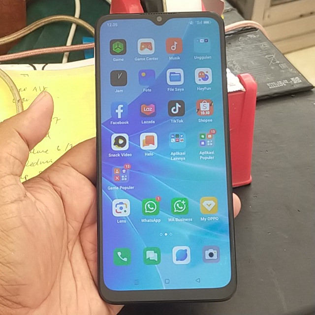 LCD Touchscreen Oppo A77s Second LCD Oppo A77s Refurbish LCD TS Fullset Oppo A57 2022/A17/A17K/A18/A