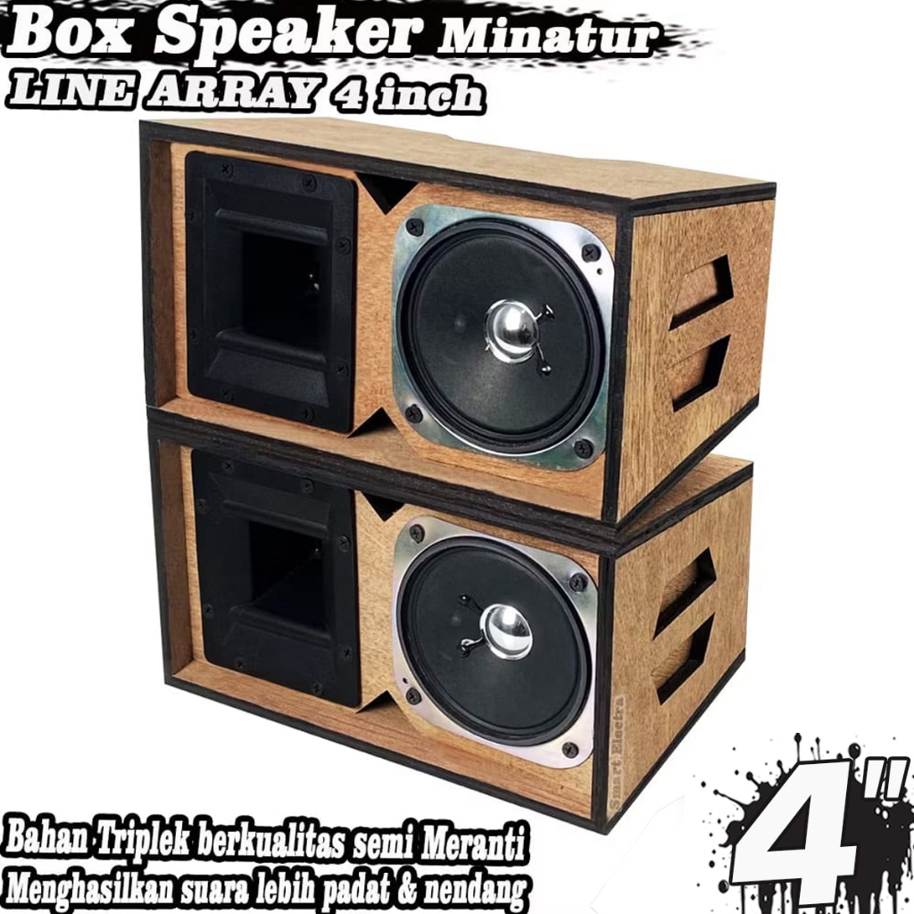 Box Speaker Miniatur Line Array 4 Inch