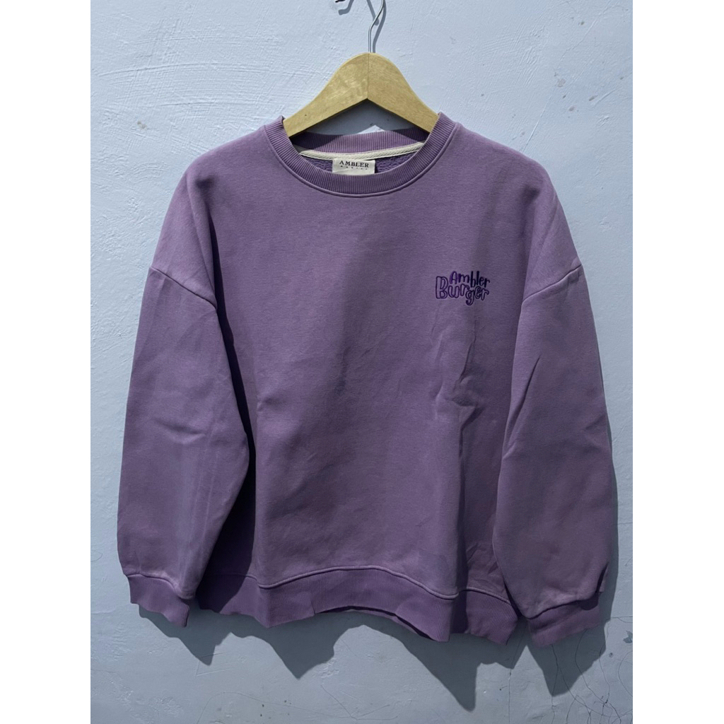Crewneck Ambler Ungu Original Second