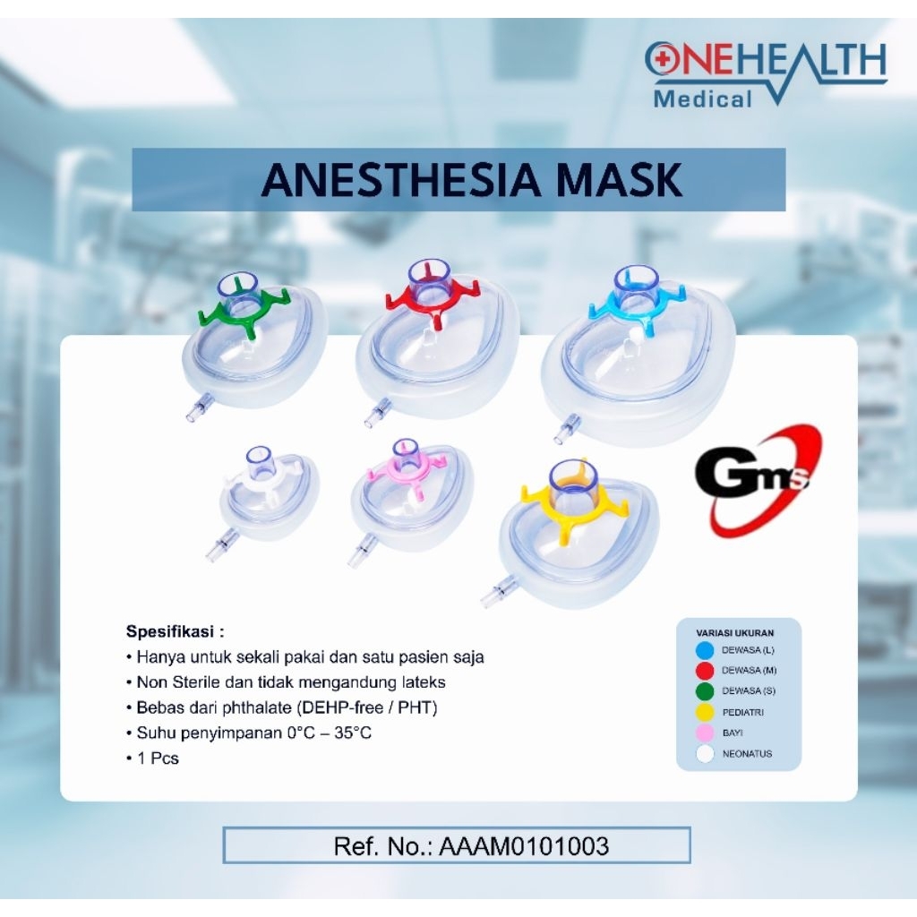 Onehealth Anesthesia Mask Per Pcs