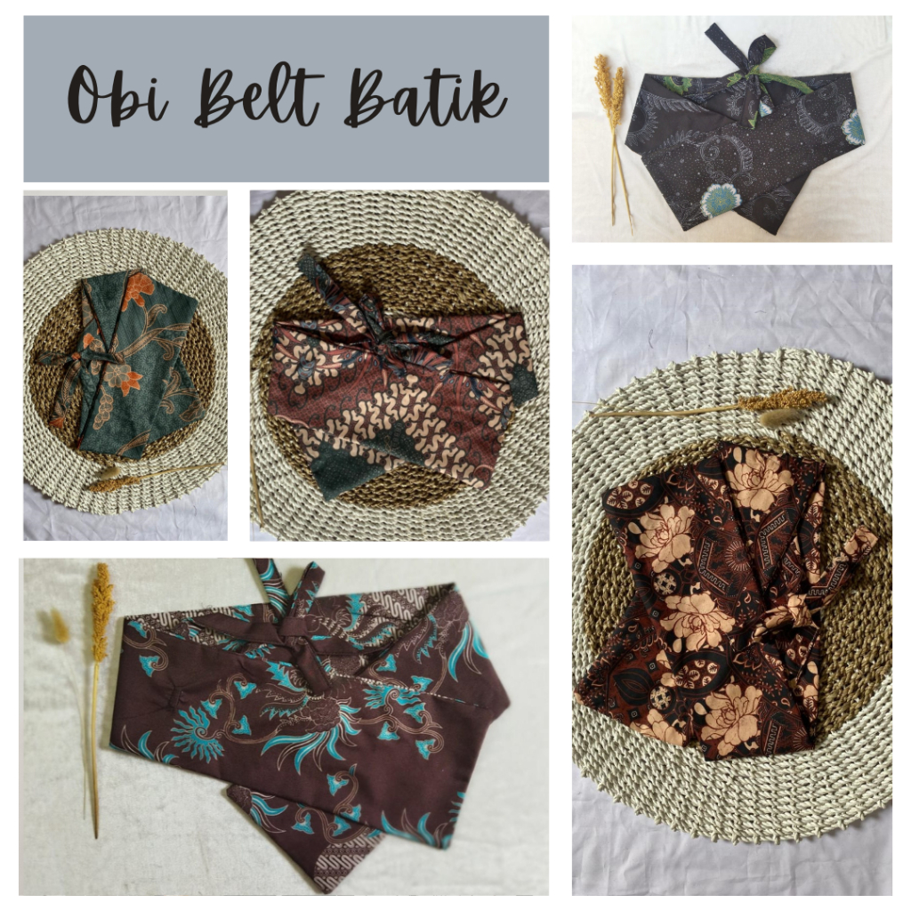 OBI BELT SABUK KAIN MOTIF BATIK PART 2 KAIN PINGGANG KEBAYA MURAH JUMPUTAN SETUT Ikat pinggang Ikat 