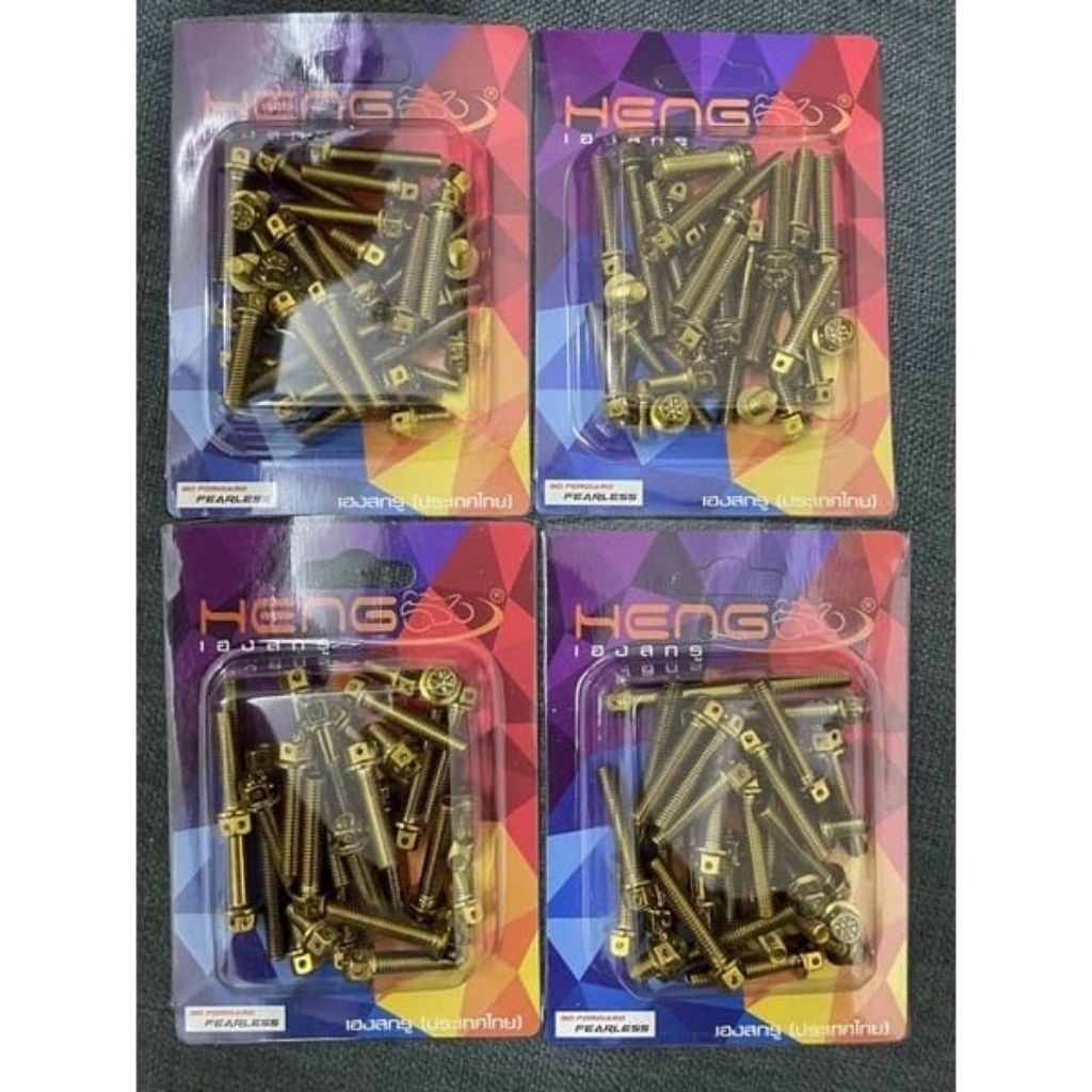 BAUT BLOK MESIN CVT BAUT PROBOLT HENG FLOWER GOLD HENG ASLI STAINLESS MOTOR MIO SPORTY NOUVO BEAT VA