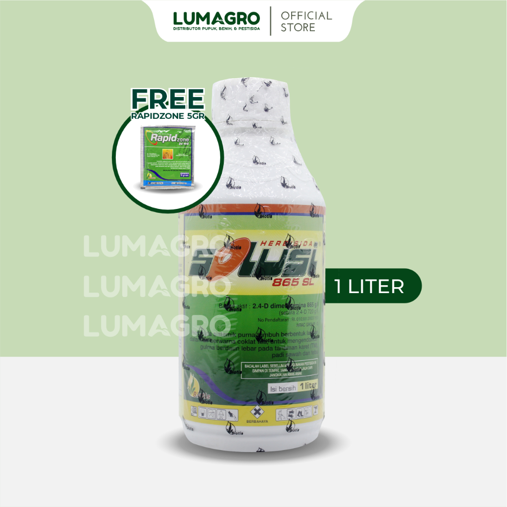 Herbisida Solusi 865SL 1 Liter Dimetil Amina Pembasmi Gulma Selektif Padi Tebu