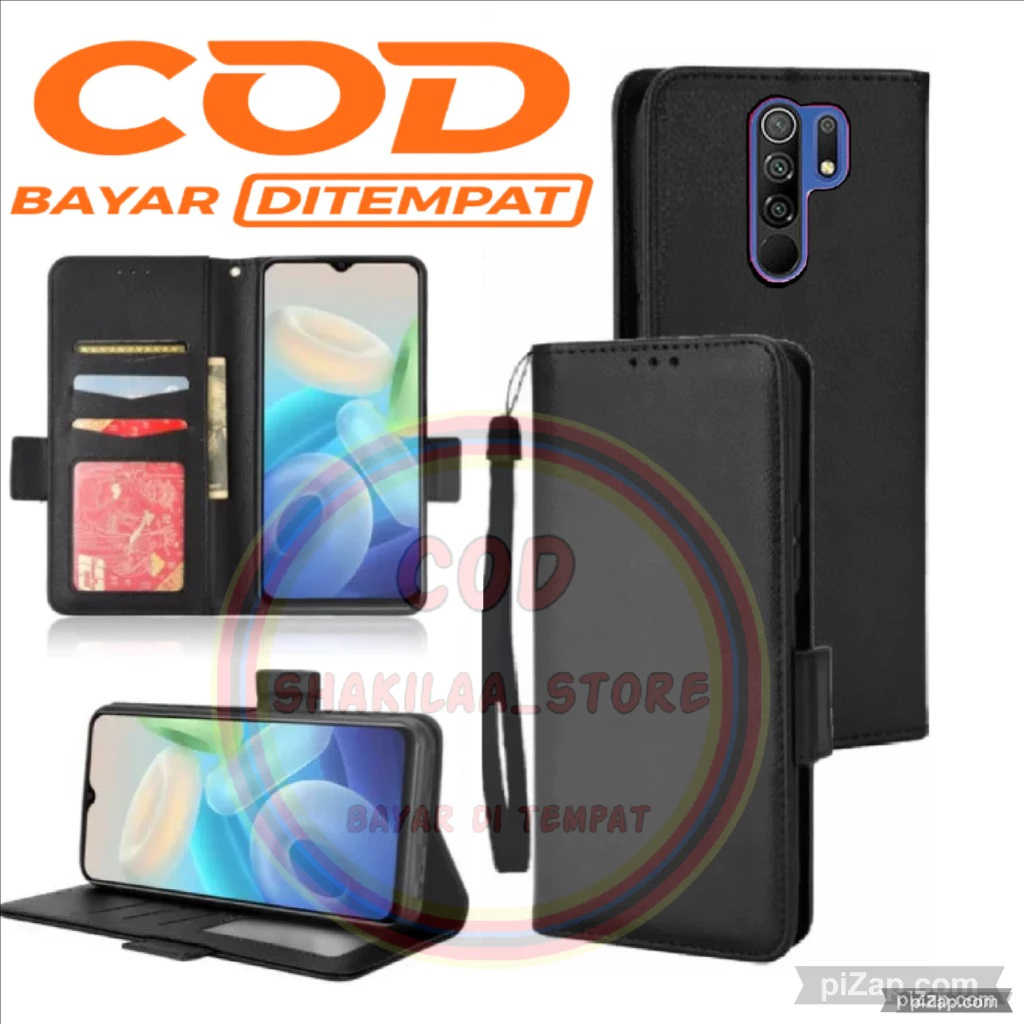 CASE HP XIAOMI REDMI 9 - CASING DOMPET-FLIP COVER LEATHER-SARUNG HP