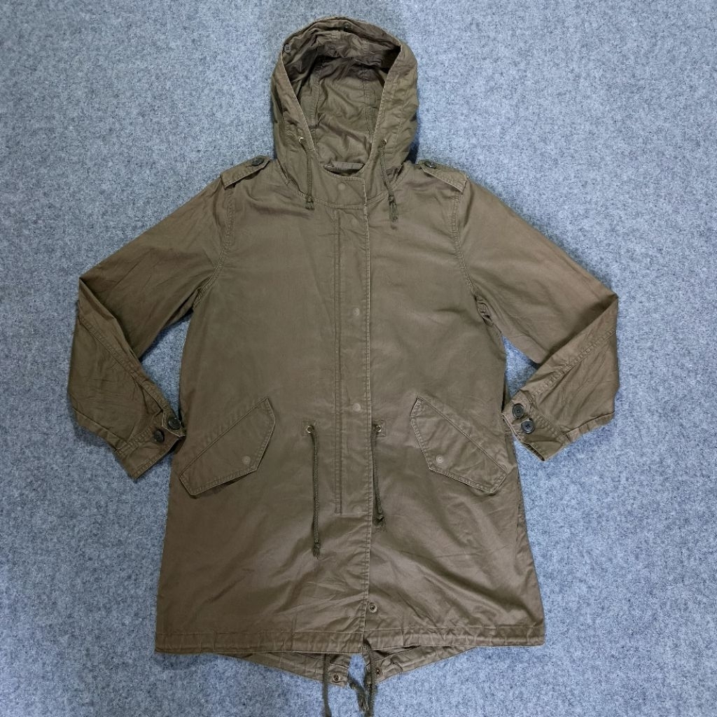 Muji m51 fishtail parka army