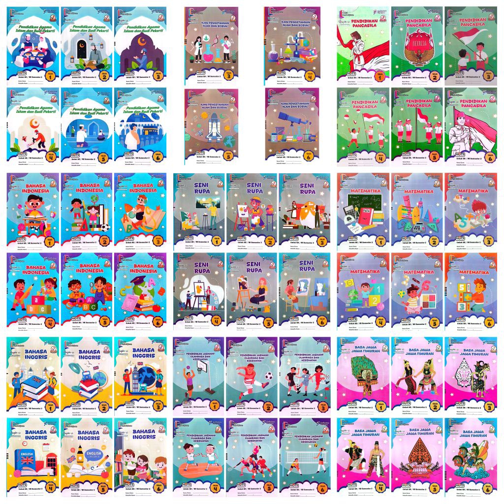 LKS BUPIN KURMER SD MI PAIBP MATEMATIKA IPAS PANCASILA B.INDONESIA PENJASKES B.INGGRIS SENI RUPA SEN