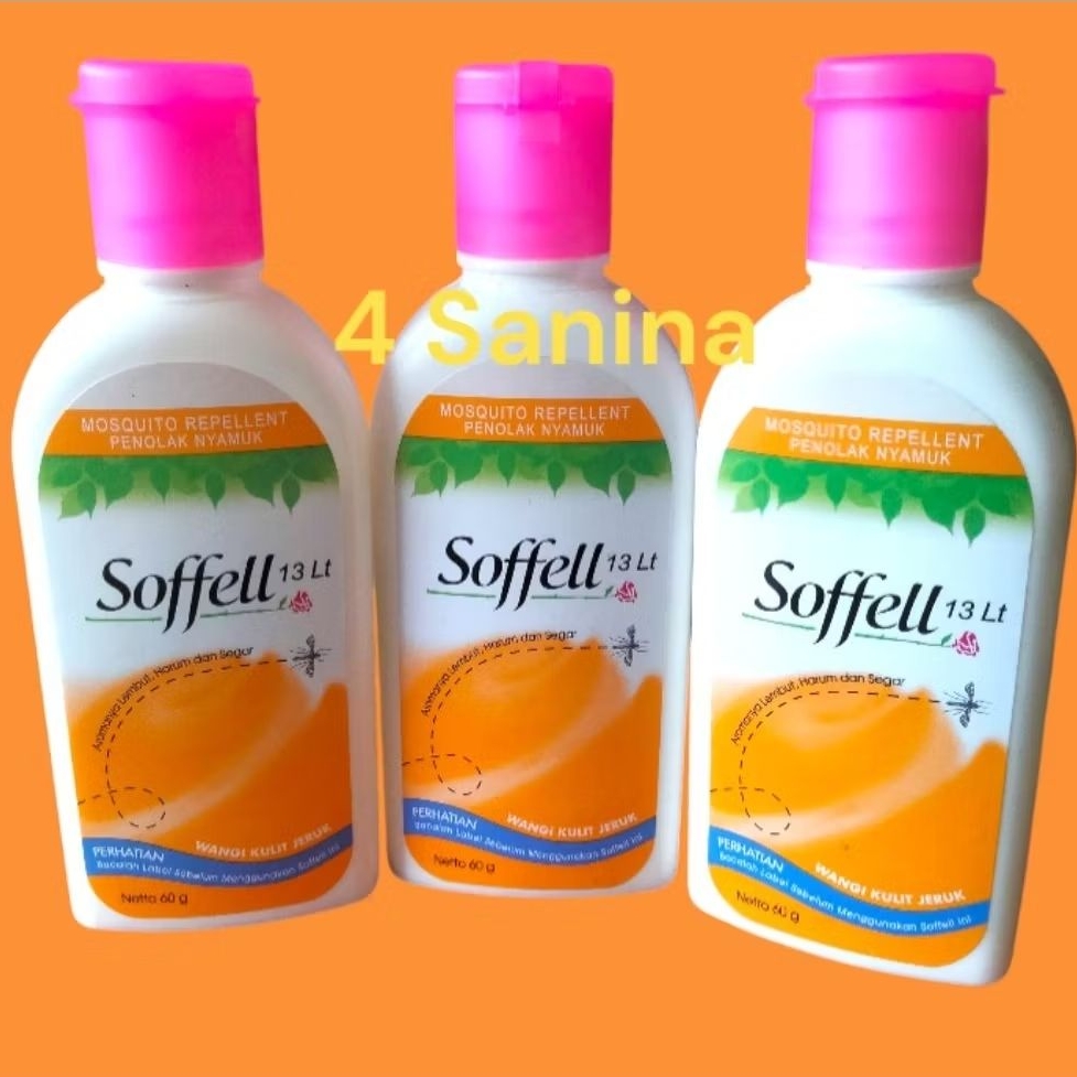 PAKET 3 PCS SOFEL KULIT JERUK  LOTION 60 Gr SOFEL ANTI NYAMUK