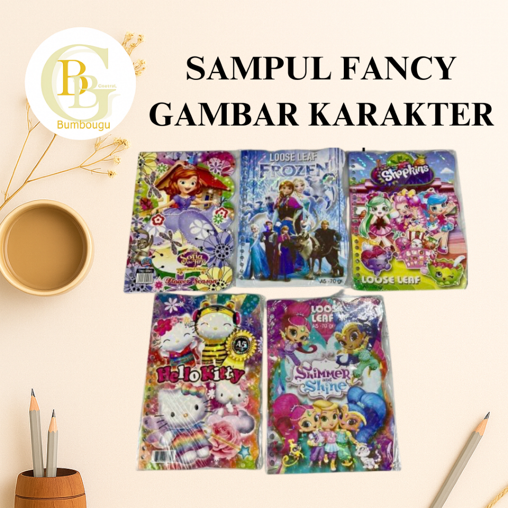 GROSSIR KERTAS BINDER GAMBAR / KERTAS BINDER ANAK / KERTAS BINDER KARAKTER / KERTAS BINDER SEKOLAH