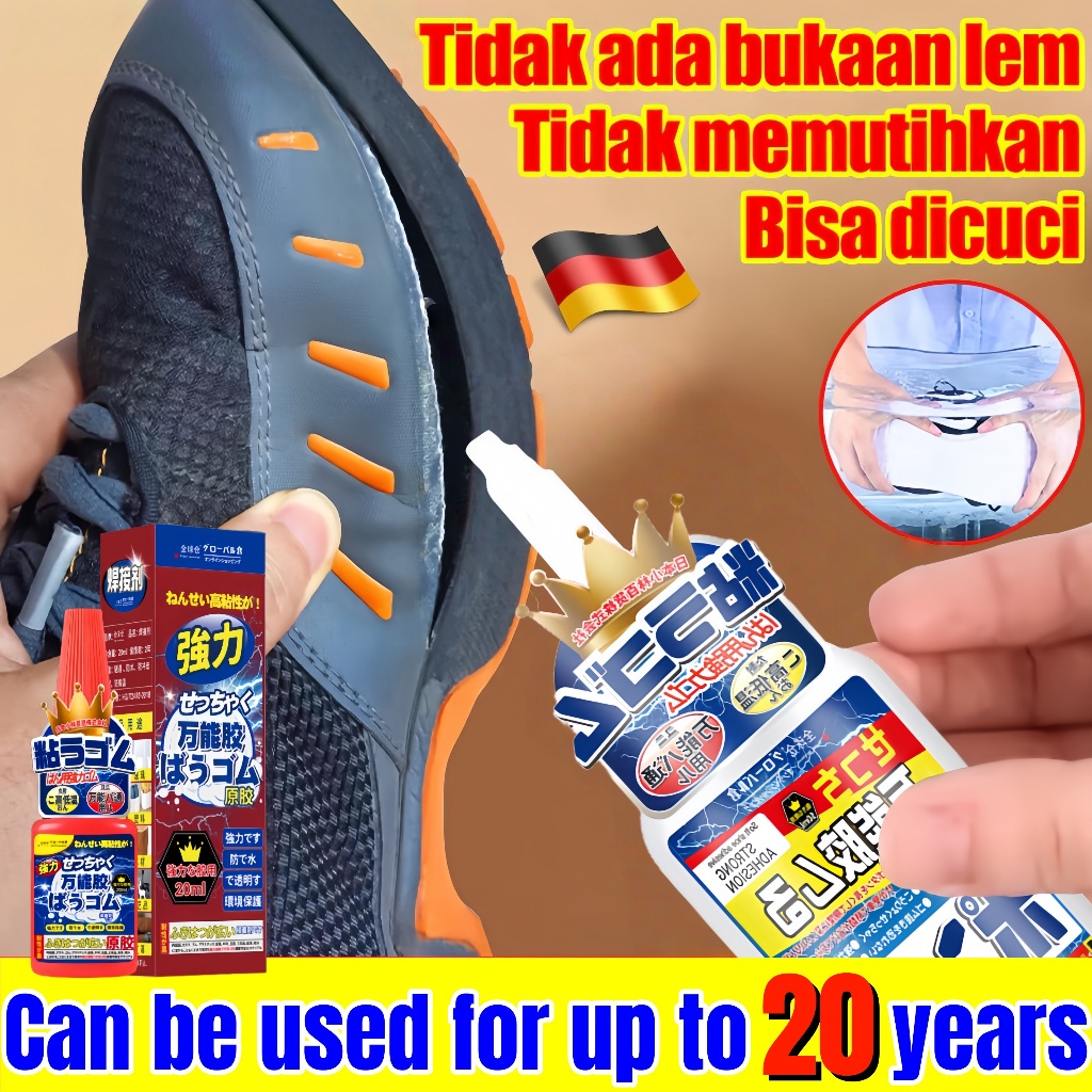 Lem super kuat  lem serbaguna cairan perekat Kuat  besi kaca karet plastik daya rekat tinggi