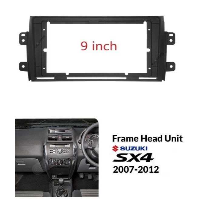 Paket Frame Suzuki X-Over / SX4 2005 - 2013 dgn HeadUnit Android skeleton 9 Inch