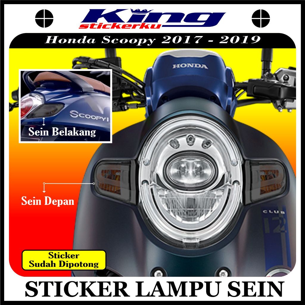 Stiker Lampu Sein SCOOPY Stylist 2017-2019 | Stiker Lampu Sein SCOOPY  Stylist 2017-2019 | Stiker Pe