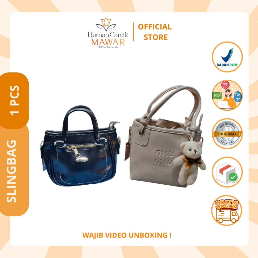 [Rumah Cantik Mks] PROMO SPCIAL HARI GURU Tas Sling Bag Kekinian || Harga Terjangkau
