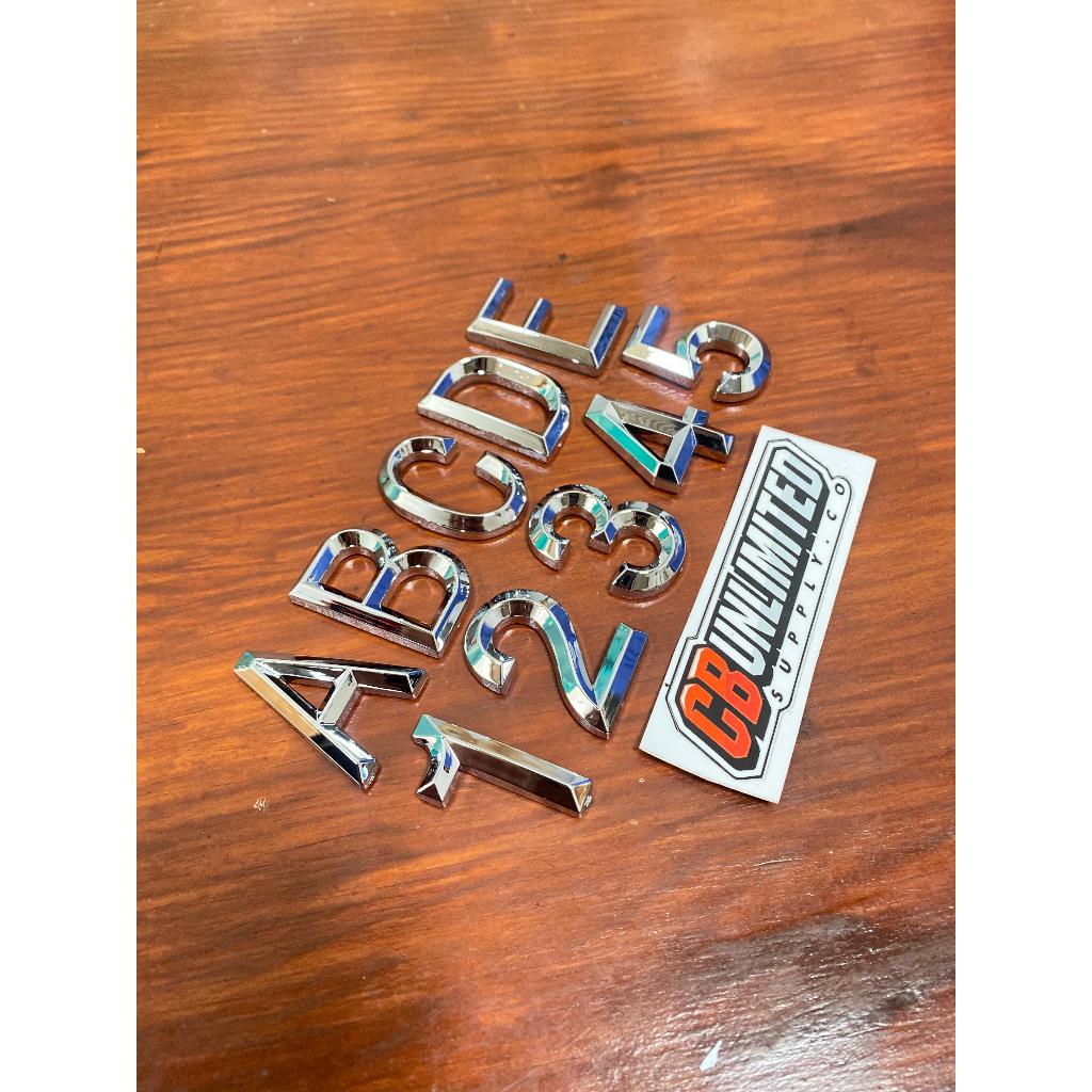 ANGKA TIMBUL NOMOR PLAT MOTOR LANCIP TIMBU SEGI LIMA CHROME PREMIUM INPOR