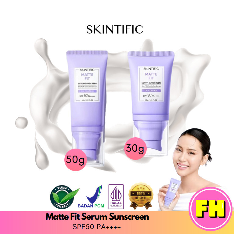 Skintific Matte Fit Serum Sunscreen 30g 50g SPF50+ PA++++ - FH Beauty