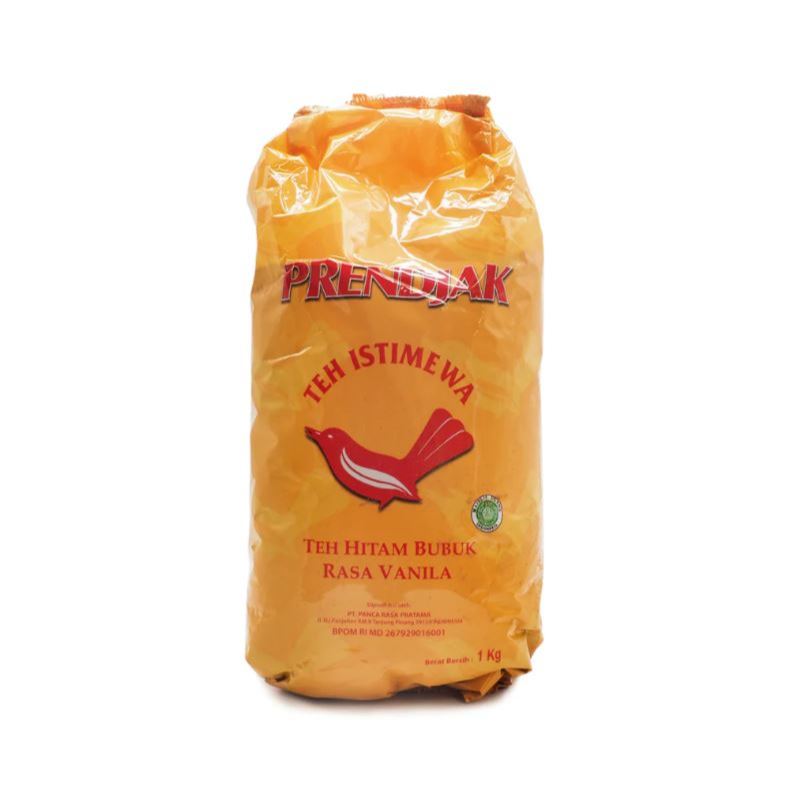 Teh Prendjak 1kg Teh Bubuk  Prendjak 1kg Teh Istimewa Hitam Bubuk Rasa Vanila Teh Bubuk Khas Kepri