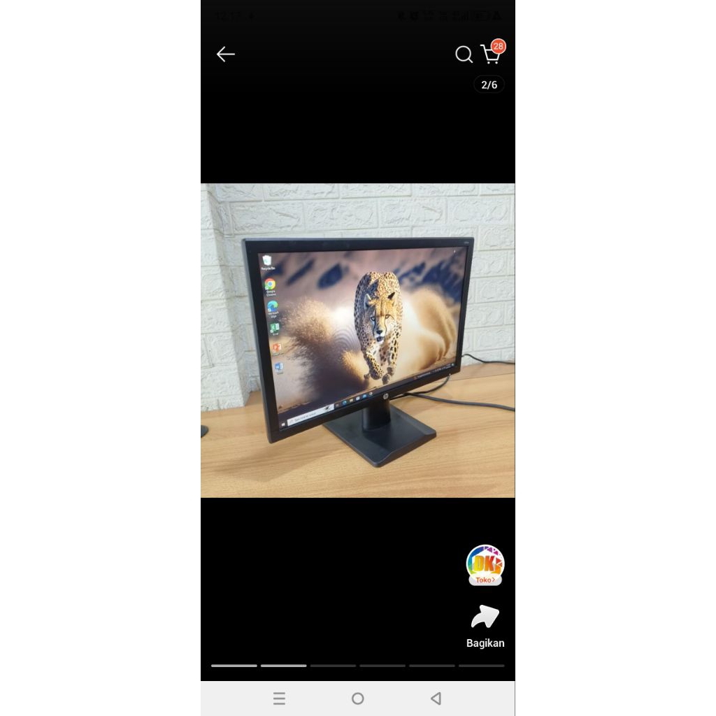MONITOR HP V203p 20inch WIDE IPS OBRAL HARGA murah (baca deskripsi)