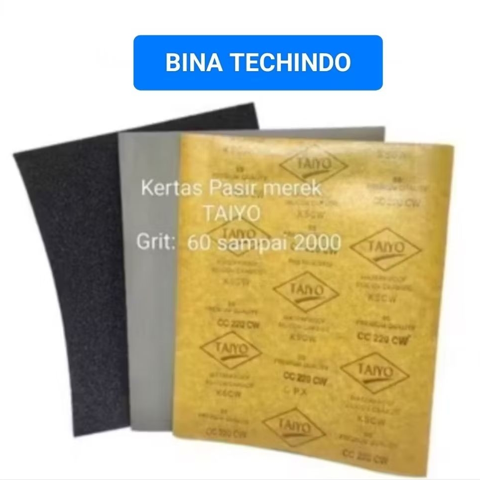 KERTAS PASIR TAIYO. KERTAS PASIR AMPLAS TAIYO. AMPLAS TAIYO. KERTAS PASIR HALUS. KERTAS PASIR KASAR.