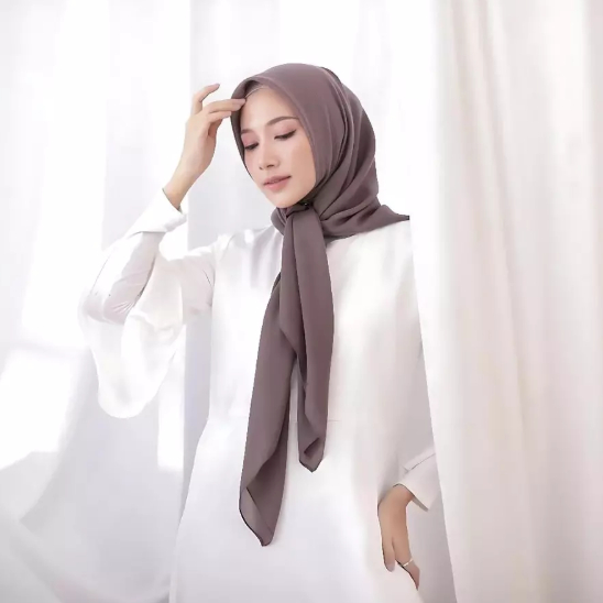 HLID -Hijab Segiempat Paris Azara 110x110cm / Jilbab Paris  Azara/ Jilbab Sekolah Paris Azara
