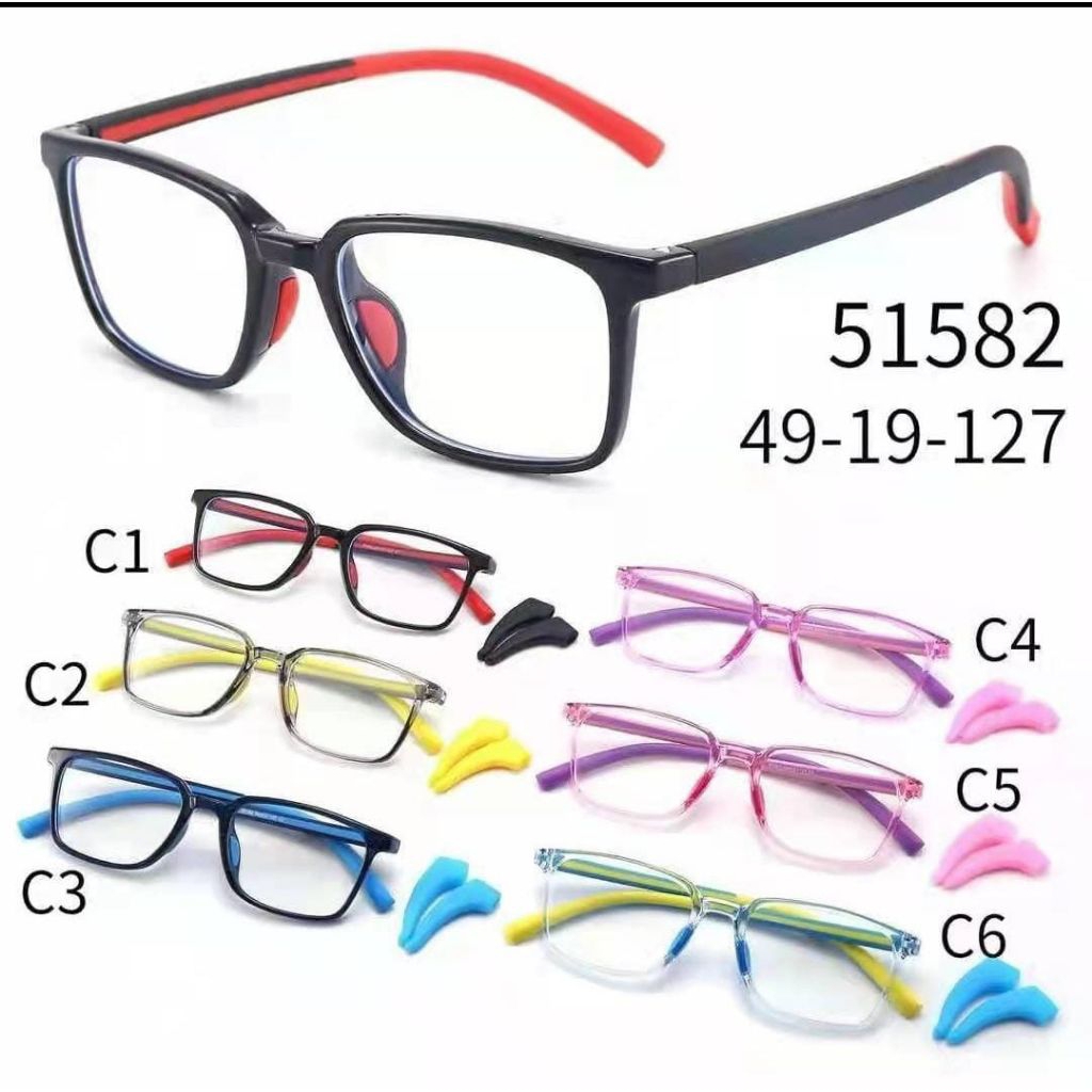 obral kacamata anak anak lensa blueray minus silinder